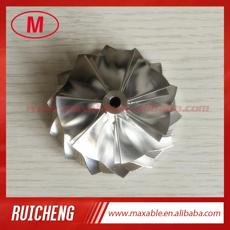 

K04 5306-123-2014 5304-970-0064 upgrade 51.03/61.98mm 7+7 blades aluminum 2024/millining billet compressor wheel for turbo