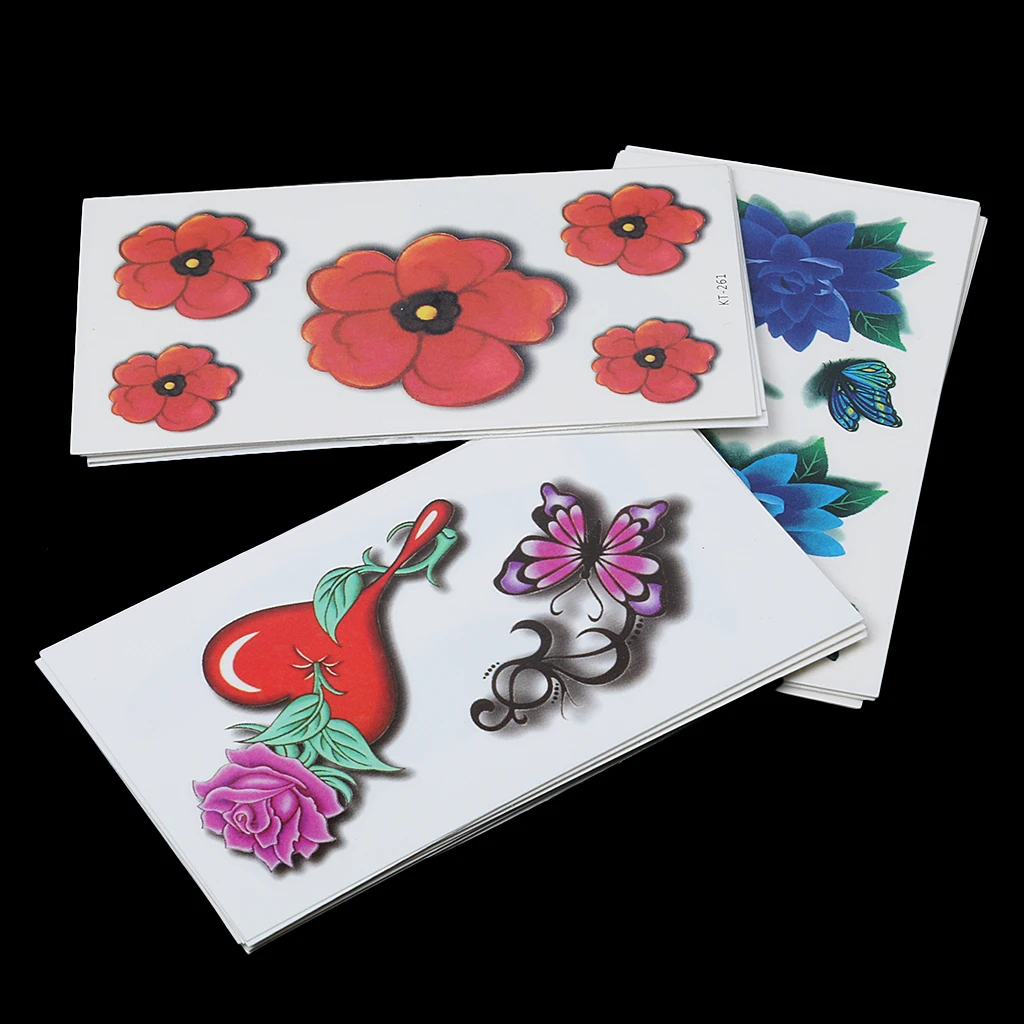 MagiDeal 30x Waterproof Cartoon Temporary Body Tattoos Stickers for Children Set H Temporary Designs Body Art Tattoos