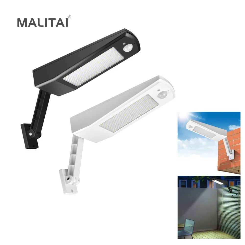 

900LM 4500mAh Wireless Motion Sensor Solar light 48 LED 6.8W Garden Path Wall Outdoor Street light 4 Modes Solar lamp Waterproof