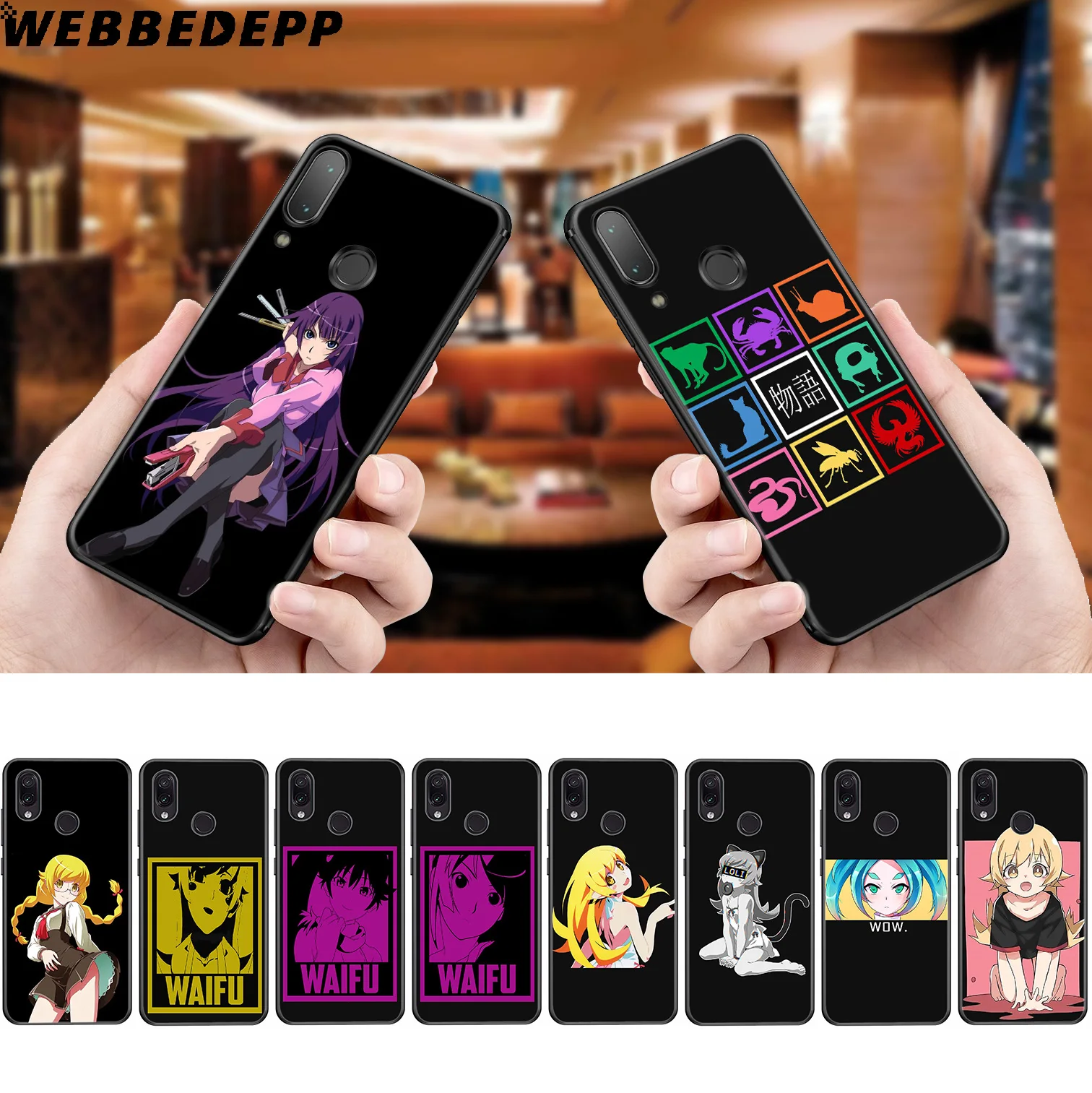 Monogatari Waifu Girl Anime Soft Case for Xiaomi Redmi K20 7A 4A 4X 5 5A 6 6A S2 Note 8 4 7 Pro Plus Prime |