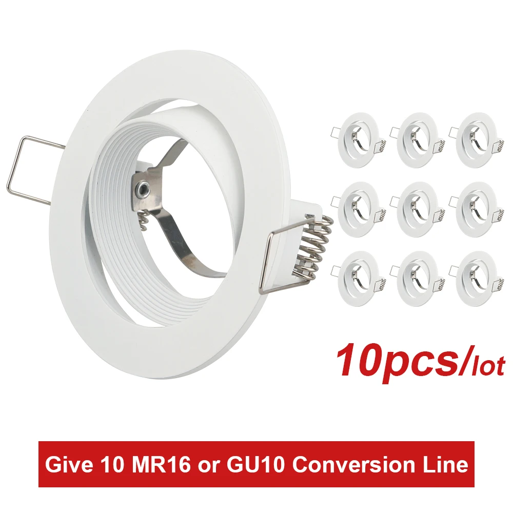 

Built in spotlight LED and halogen GU10 MR16 installation frame Spotlight round metal ideal for fitting Ceiling light MR16 line