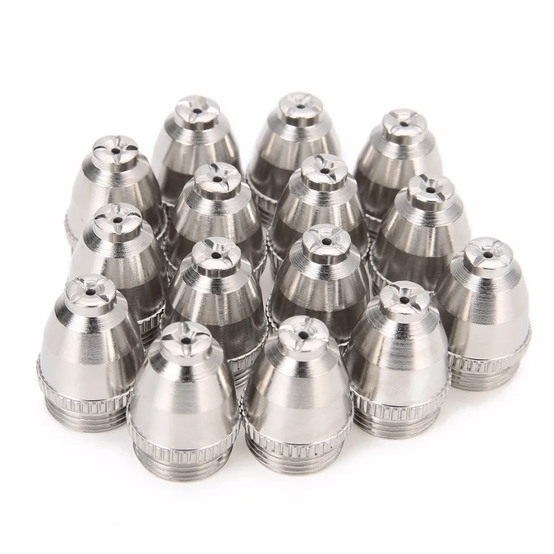OSSIEAO  40Pcs Plasma Cutter Cutting Consumables Electrodes Nozzles Tips Shield  Cup