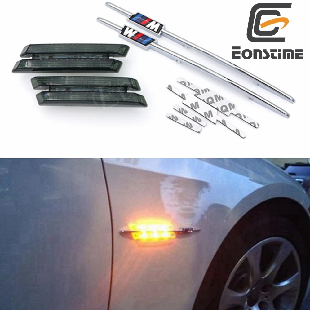 1 пара автомобильных указателей поворота светодиодный индикатор поворота мигалка сигнальная лампа боковой маркер для BMW E90 E91 E92 E93 E60 E87 E82 E46