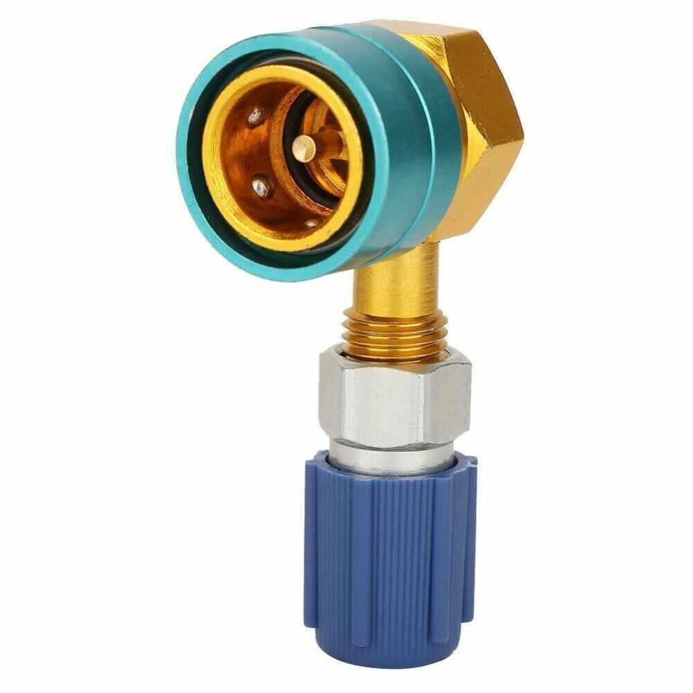 

R1234YF to R134A Low Side Quick Coupler Adapter Car Air Conditioning Fitting Refrigerant Adjustable Manifold Gauge