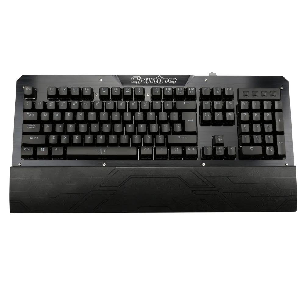 

VOBERRY RGB LED Illuminated Backlight Wired USB Keyboard Luminous 104 Keys Gaming Switches Ergonomic Mechanical Keyboard For PC