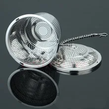 1 шт. практические Чай шарика Фильтр Mesh Infuser Фильтр 304 Нержавеющая сталь травяной Новый