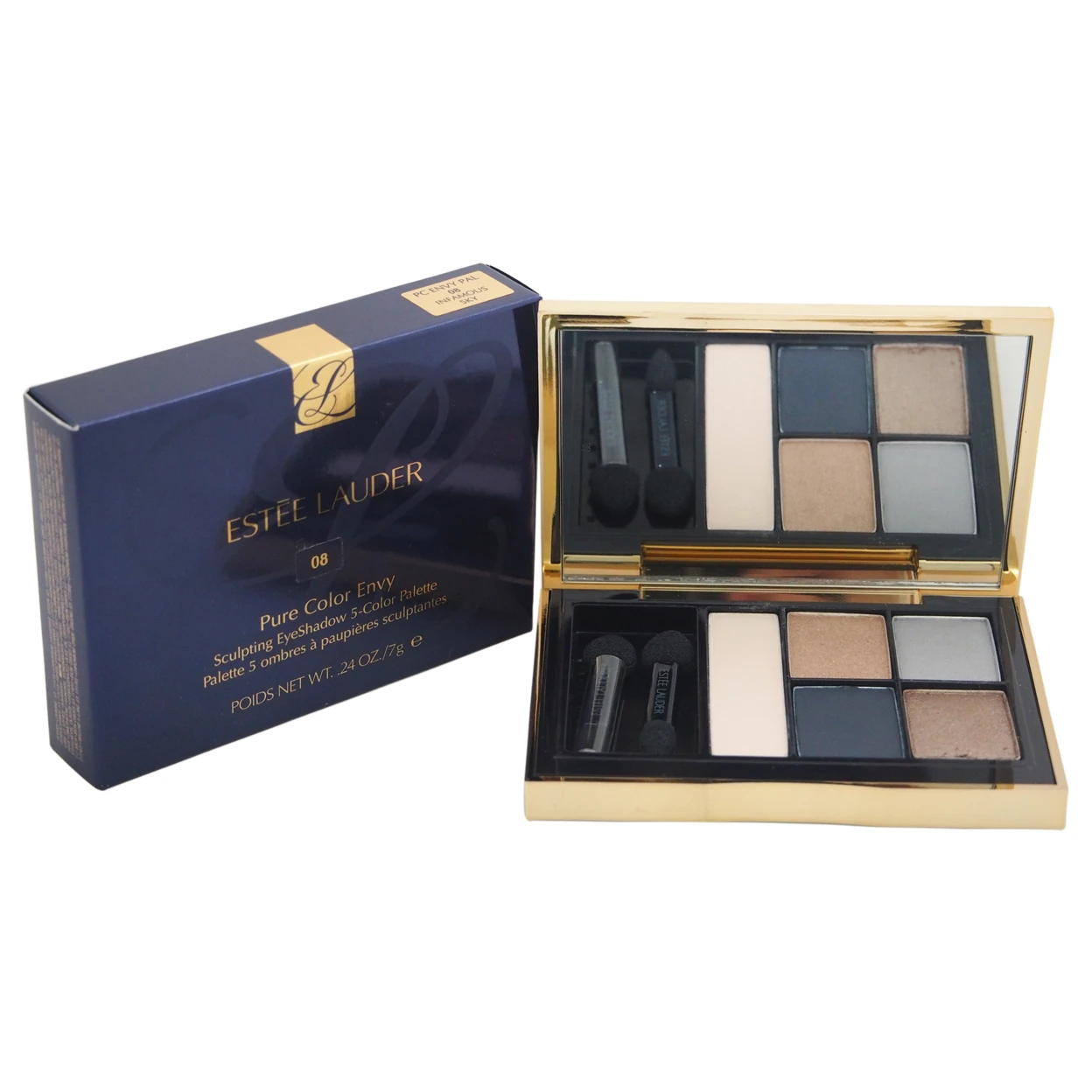 Pure Color Envy Sculpting EyeShadow 5-Color Palette - # 8 Infamous Sky by Estee Lauder for Women - 1 Pc Palette
