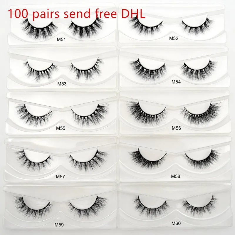 US $225.00 100 PairsLot Free DHL Visofree 3D Mink Lashes Makeup Mink Eyelashes Natural Lashes Bulk Mink Eyelashes New Style Lash
