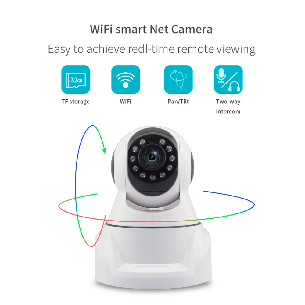 PUAroom моторизованная ptz 360 градусов wifi Беспроводная ip камера видеонаблюдения с