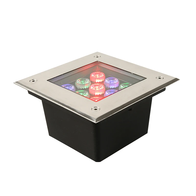 

3W/6W/9W/12W/24W/36W Outdoor LED RGB Underground Light Waterproof IP65 Buried Lamp Landscape Tempered Glass