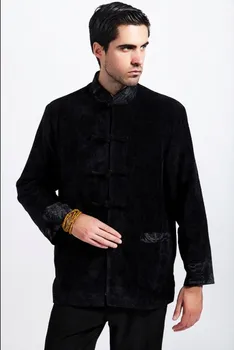 

Black Fashion Chinese Style Men's Kung-Fu Jacket Coat M L XL XXL XXXL Free Shipping 2316