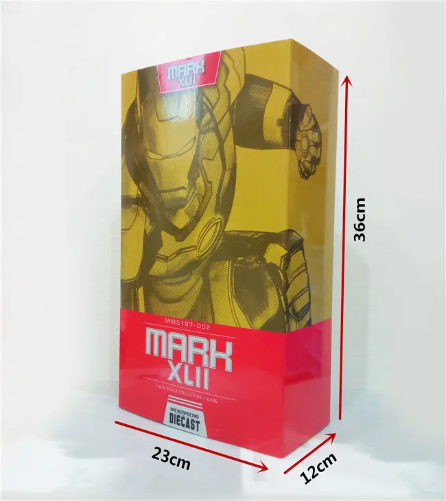 HC HotToys Мстители Железный человек Марк XLII Gloden ПВХ Фигурки игрушки