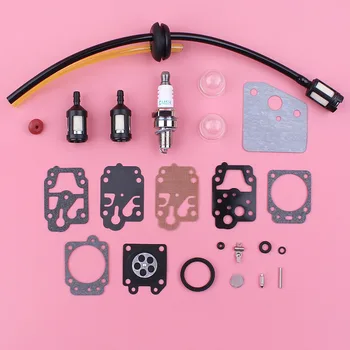 

Carburetor Carb Repair Rebuild Kit For Honda GX35 HHT35S GX 35 Lawn Mower Fuel Filter Hose Grommet Primer Bulb Check Valve