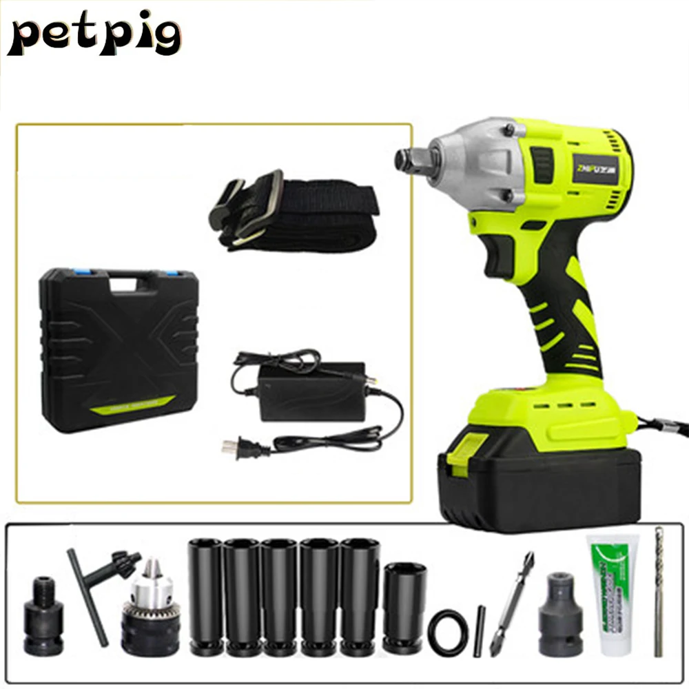

Electric Wrench Rechargeable Multitool Power Tools Cordless Screwdriver Drill Impact Wrench Woodworking Hand Tools Set Spanners