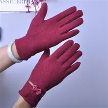Зимние Перчатки женщины Guantes теплые мягкие теплые варежки Сенсорный экран леди aw6261