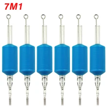 OPHIR 6 шт./лот 7M1 синие одноразовые наконечники на насадки для татуажа с насадкой иглы сцепление_ TA111(7M1)-6x