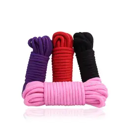 5 м 10 м хлопок веревки кабала шнур ограничения ведомого ролевая игра Секс-игрушки для пары фетиш эротические аксессуары для взрослых