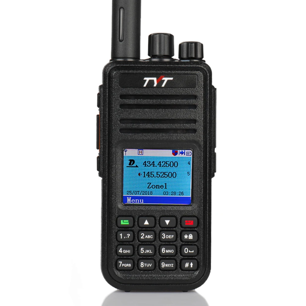 

TYT MD-UV380 GPS Dual Band Ham Amateur DMR Tier I & II/Analog Two Way Radio VHF/UHF 136-174Mhz/400-480Mhz Handheld Digital Radio