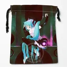 W-164 Аниме Хацунэ Мику& Q Логотип Печатных получить мешок степень сжатия сумки мешки drawstring Размер 18X22 см r801R164TQ