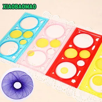 

1set All kinds of beautiful geometric patterns million flowers feet, children's intelligence toys, students learn drawing tools