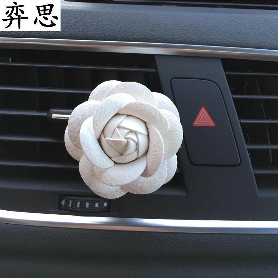 を色の椿自動車スタイリングデザイン飾る空調香水ニース花車の香水空気清浄 Car Perfume Bottle Car Air Freshener Perfumecar Air Freshener Machine Aliexpress