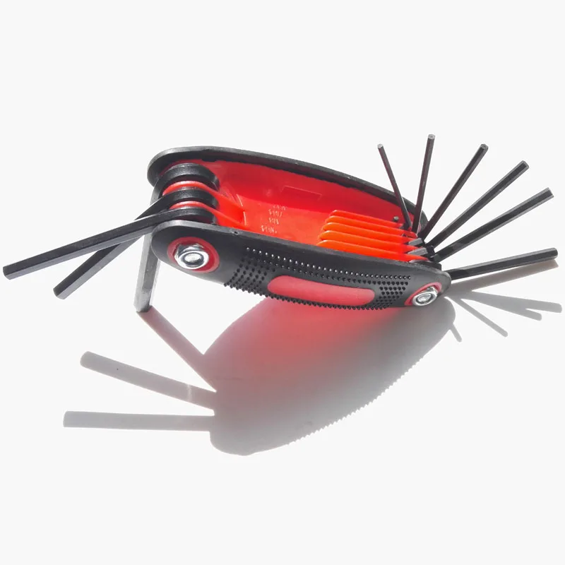 Archery Multifunction 9 in1 Hexagon Allen Wrench for Recurve bow Stainless Steel Fold up Hex