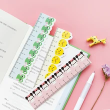 6 компл./лот милые правители Закладка для книг животного Кролик Кот Медведь Закладки для подарок для ребенка офисные принадлежности Школьные принадлежности 7152