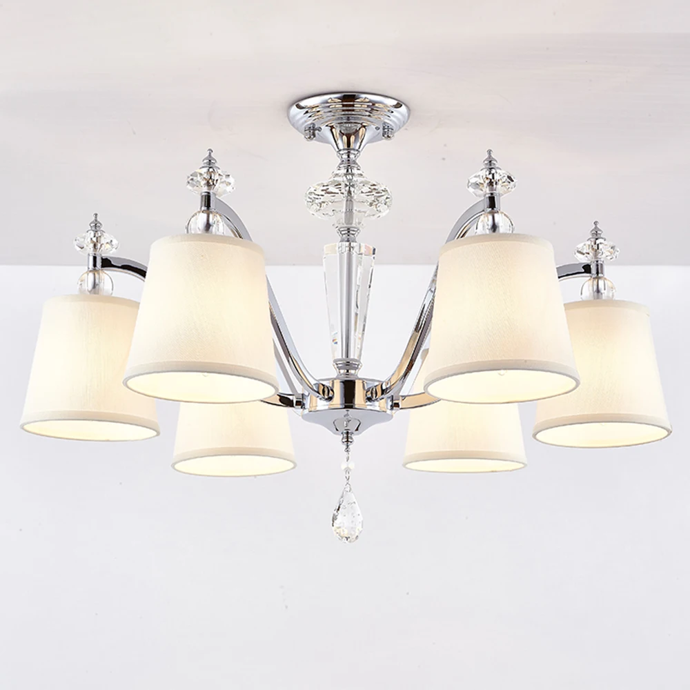 

Modern Crystal Chandelier LeD Lustre Design Home Lighting Living Room Chandelier 110-220v Chandeliers for The Bedroom Luminarias
