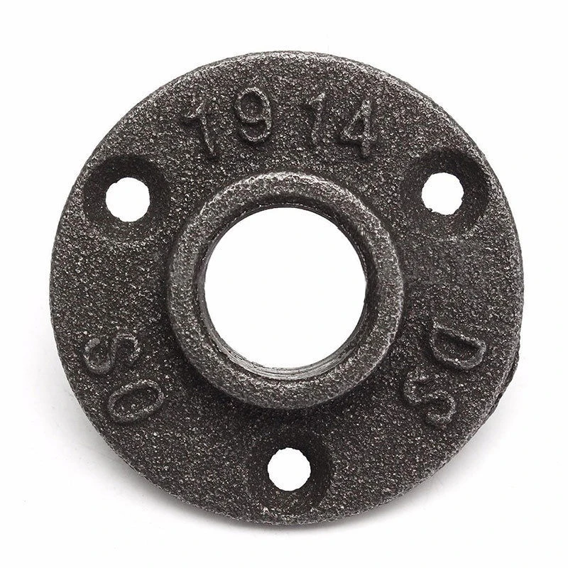 1pc Thread BSP Malleable Iron Pipe Fittings Wall Mount Floor Antique 1/2