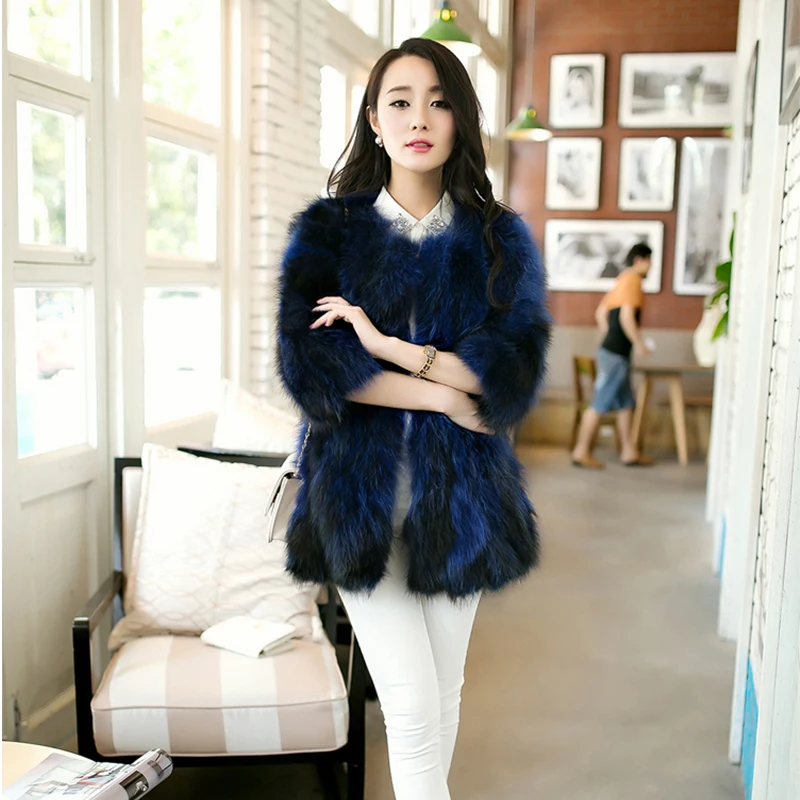 

2017 Promotion Rushed Sashes Medium Solid Vest Real Fur Raccoon Fox Coat Woman Luxury Coats For Women Natural Wrap Shawl Qs-027