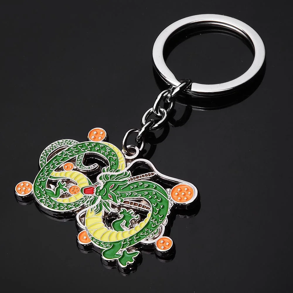 

SG 2018 Anime Dragon Ball Keychains Cute 1-7 Star Dragon Green Enamel Metal Pendant Keyring Men Kids Jewelry Gift Lady Brincos