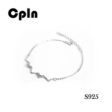Cpln сладкий и универсальный любовь 925 стерлингового серебра женский браслет японский и корейский шик ювелирные браслеты