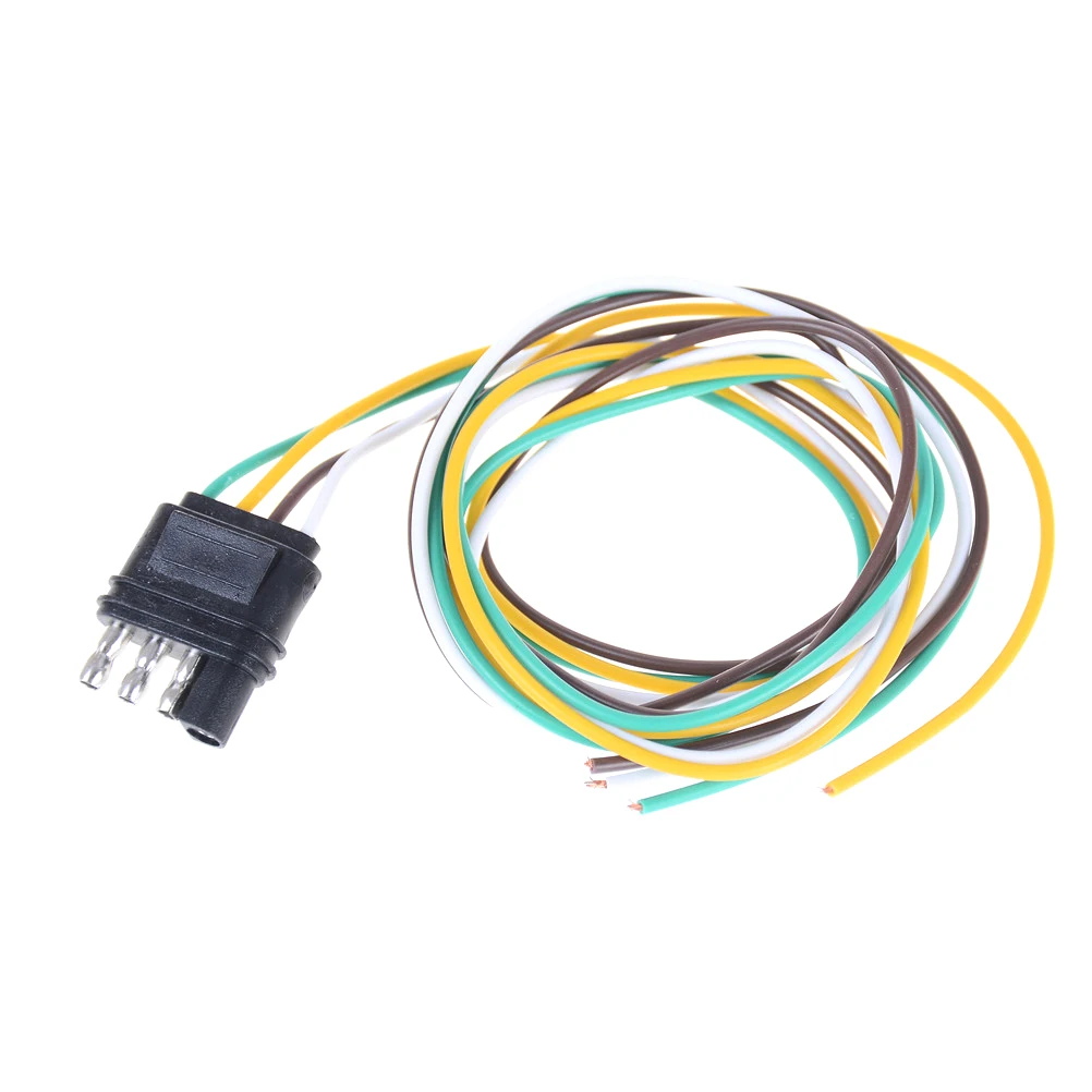 1Pcs Trailer Light Wiring Harness Extension 4 Pin Plug 18 AWG Flat Wire Connector Trailer Male Plug-in Connectors from Lights & Lighting on Aliexpress.com ...