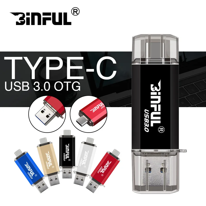 

Type-C OTG 2-in-1 Flash USB Pendrive 16GB 32GB 64GB Pen drive memory stick 128GB USB flash Drive memoria usb for Type-C/OTG/PC