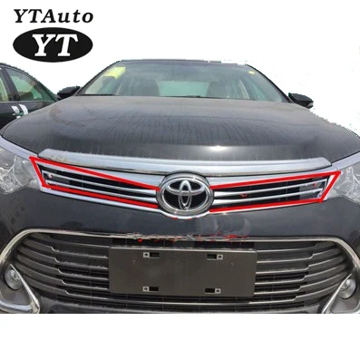 ABS Хром Передняя решетка крышка Накладка для TOYOTA Camry 2015 4 шт./лот YT 71008|grill trim|chrome front