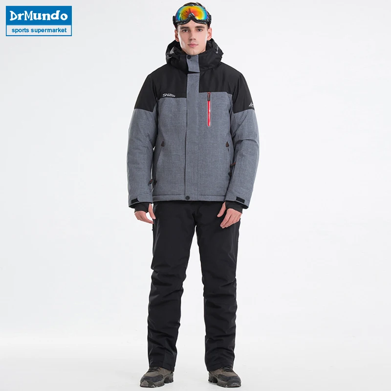 

New Outdoor Ski Suit Men's Windproof Waterproof Thermal Snowboard Snow Male Skiing Jacket And Pants sets Skiwear Skating Clothes