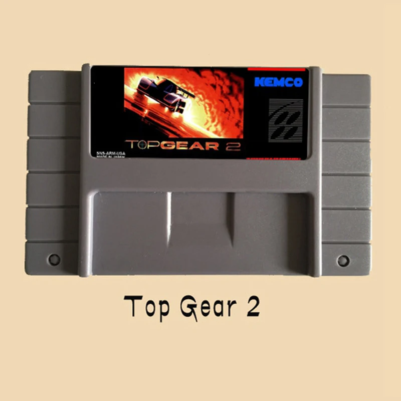 

Top Gear 2 USA Version 16 bit Big Gray Game Card For NTSC/ PAL Game Players
