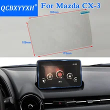 QCBXYYXH автомобильный Стайлинг 8 дюймов gps навигационный экран Стеклянная Защитная пленка для Mazda CX-3 управление ЖК-экраном Автомобильный стикер