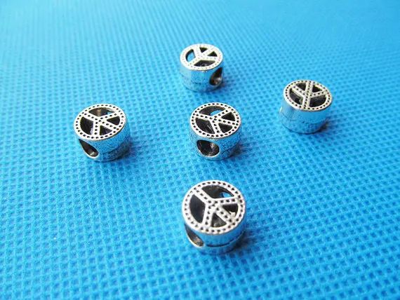 15 шт. подвеска для браслета и ожерелья|slider spacer|silver toneantique silver |