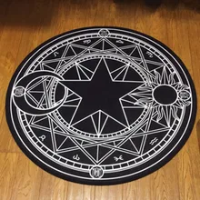 Модный круглый ковер для детской комнаты, гостиной, спальни, ванной комнаты, Нескользящие Волшебные ковры