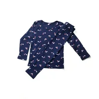 Kids Long Johhs Set Baby Girls Long Johns Children Underwear Baby Boys Thermal Cotton Underwear 3-9Years Candy Colors 2