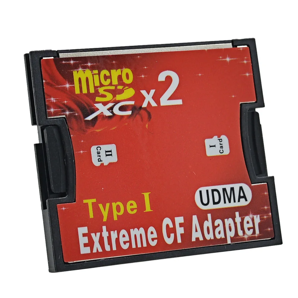 CHIPAL Micro SD SDHC SDXC с двумя слотами TF в CF адаптер MicroSD Extreme Compact Flash Type I