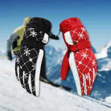 KLV/ Топ Для женщин зимних видов спорта; теплая нескользящая обувь для маленьких мальчиков; зимние СНЕГОХОД лыжные перчатки, защита от ветра Водонепроницаемый зимние перчатки унисекс 5,20