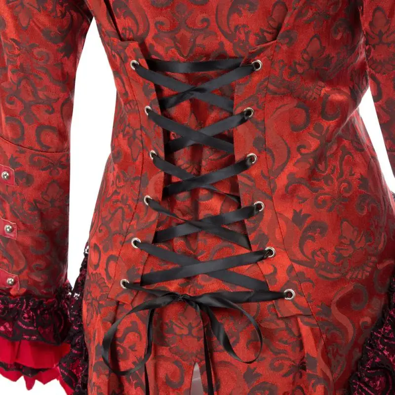 Belle Poque женские пальто Теплый осень зима Готический стимпанк Викторианский стиль