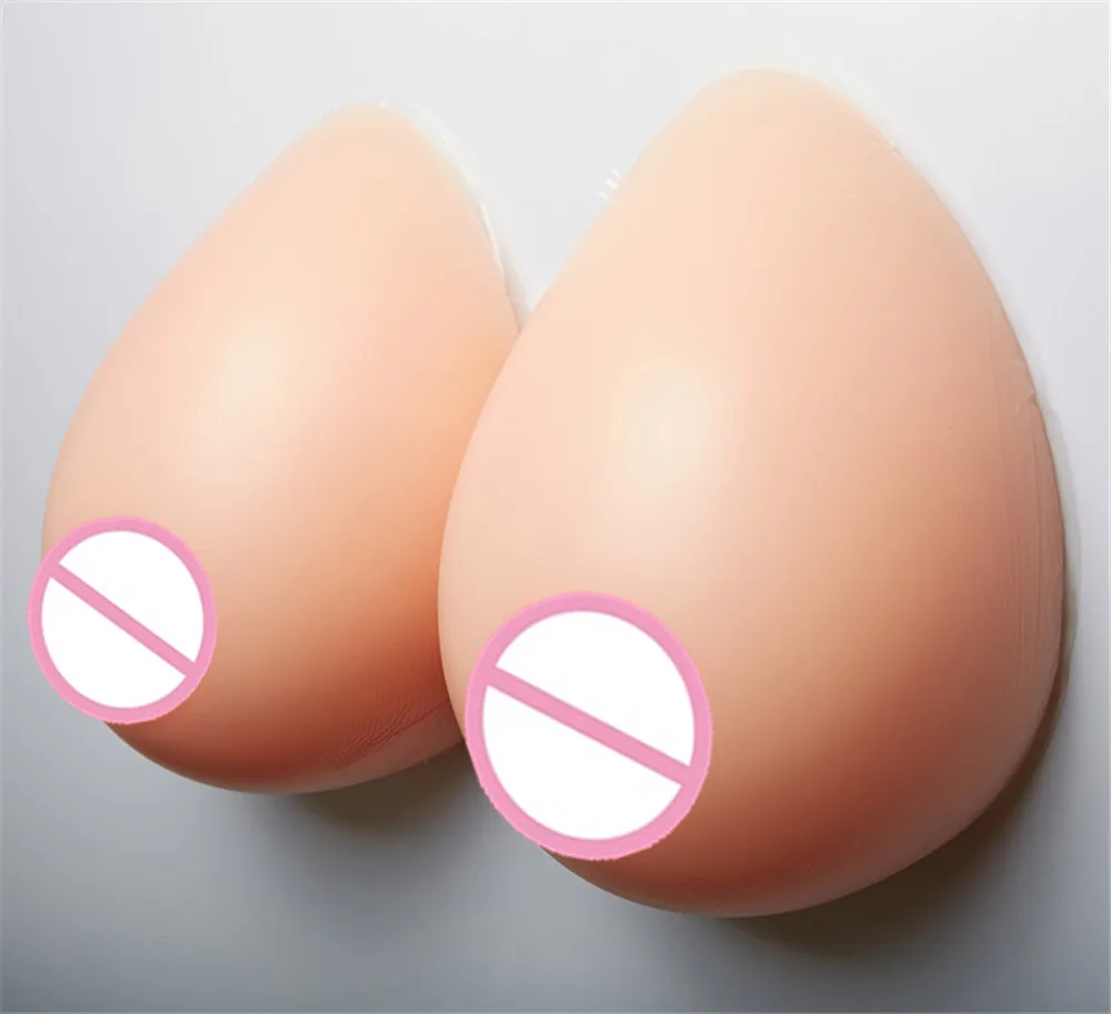 

Crossdresser Simulation Silicone Boobs 1600g/Pair E Cup Realistic Silicone Breast Forms for Men