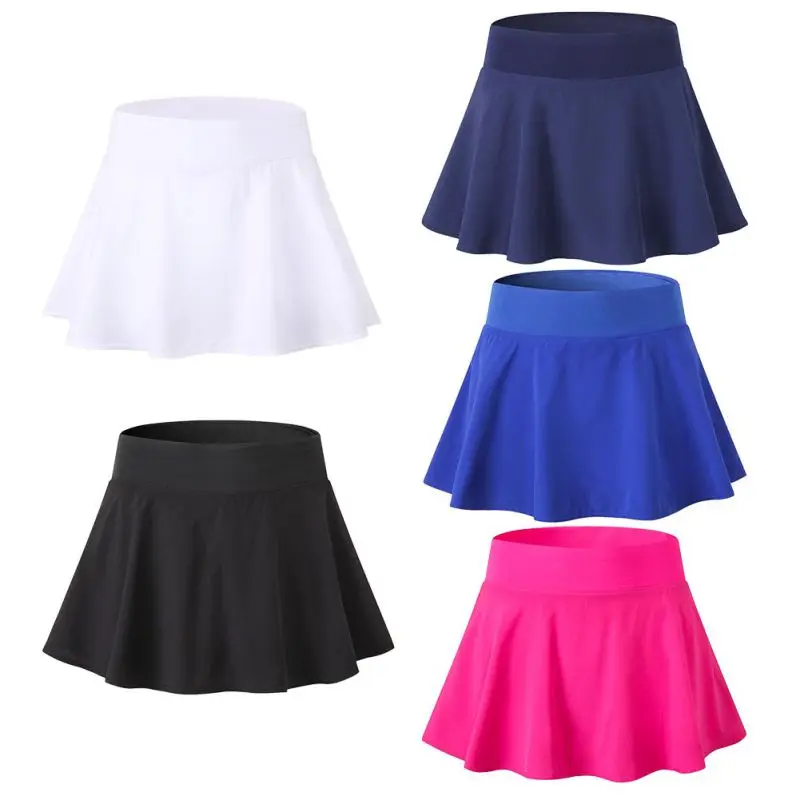 

2019 Tennis Yoga Shorts Fitness Skirt Breathable And Quick-Drying Ladies Sports Tennis Skirt