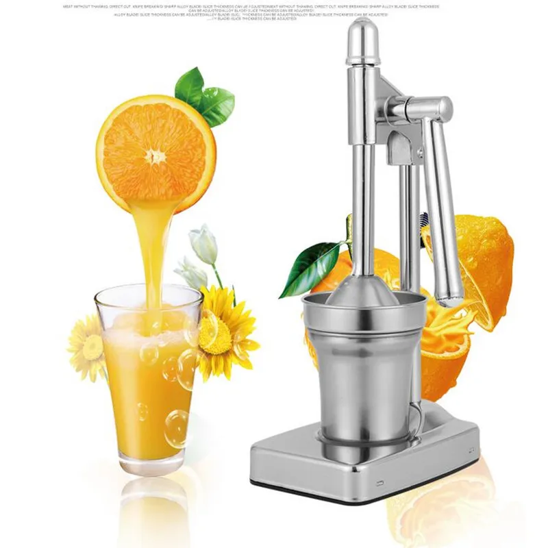 

Manual Stainless Steel hand press juicer squeezer citrus lemon orange pomegranate fruit juice extractor commercial or household