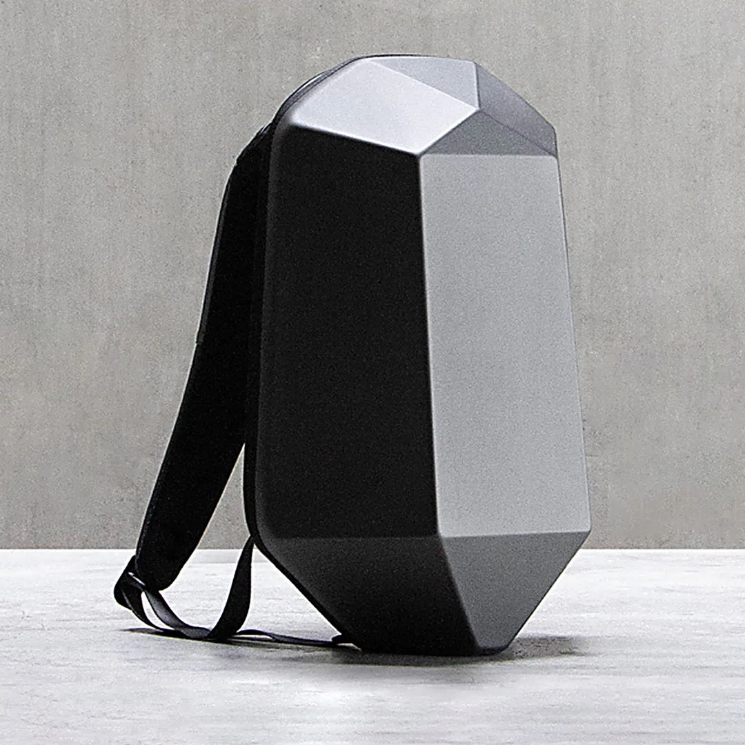 

XIAOMI MIJIA Polyhedron Backpack PVC Dark Gray Backpack Large Capacity