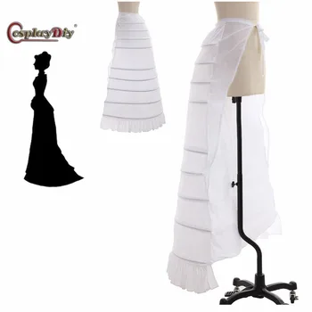 

Medival Dress Petticoat Women England Around Walking Dress Hoops Underskirt Victorian Civil War Skirt Crinoline JT
