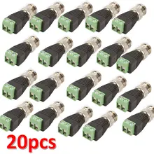 20 штук витой BNC CCTV видео балун пассивный приемопередатчик UTP балун Cat5 CCTV UTP Видео балун до 3000 футов